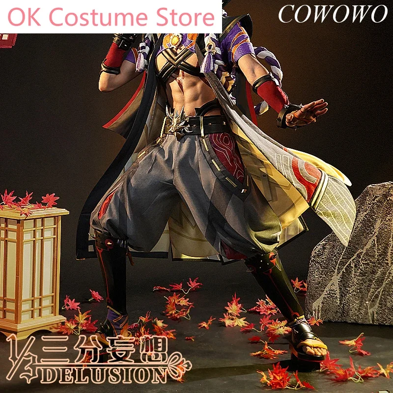 Anime! Genshin Impact Arataki Itto Game Suit Handsome Uniform Cosplay Costume Halloween Party Role Play Outfit For Men NEW