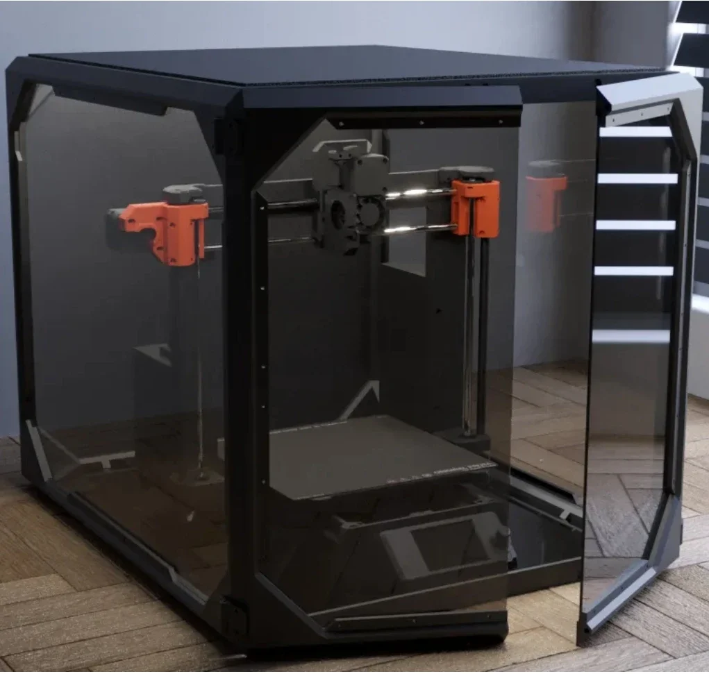 Blurolls Prusa MK3S MK4(S) 3d Printer Enclosure PrintClosure PC Polycarbonate PC Panels view 3