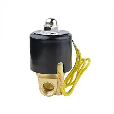 التيار المتناوب 110 فولت صمام الملف اللولبي الكهربائي NPT 1/4 "خط أنابيب أنثى الموضوع NC العمل المباشر