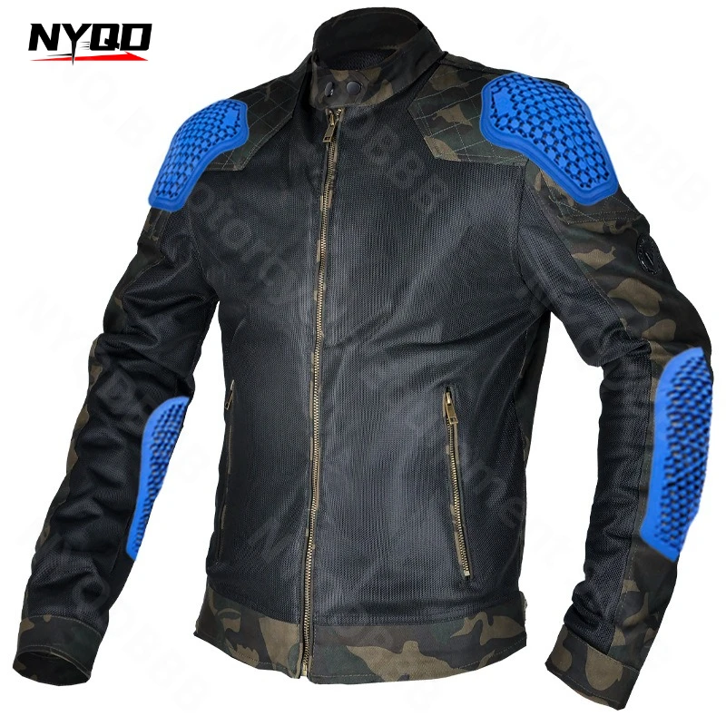 

Breathable Motorcycle Riding Suit for Men and Women Summer Mesh Breathable Motorcycle Anti Fall Jacket Racing Suit