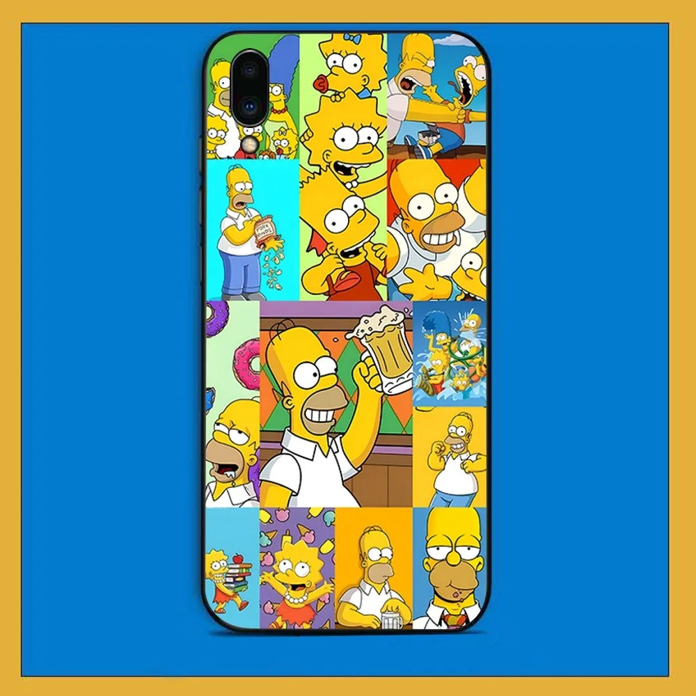 Cartoon The Homer S-Simpsons Phone Case For Huawei Y9 6 7 5 Prime Enjoy 7s 7 8 plus 7a 9e 9plus 8E Lite Psmart Shell