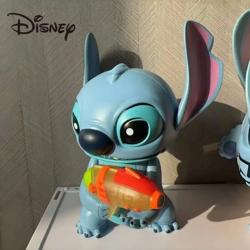 Lilo & Stitch Disney Cute Sound Talking and Light Hand Anime Action Figure Accessories Model Toy Kawaii Doll Kids Christmas Gift