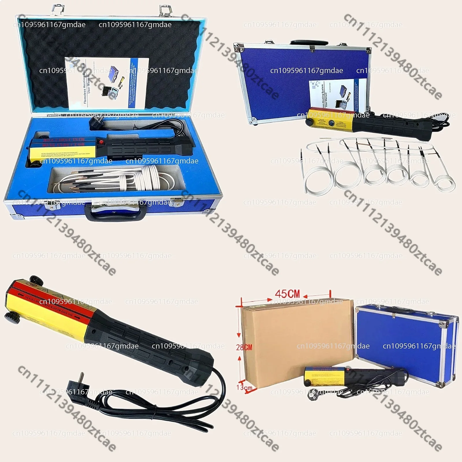 1000W Mini Induction Heater Flameless Electromagnetic Bolt Remover with 8 Coils