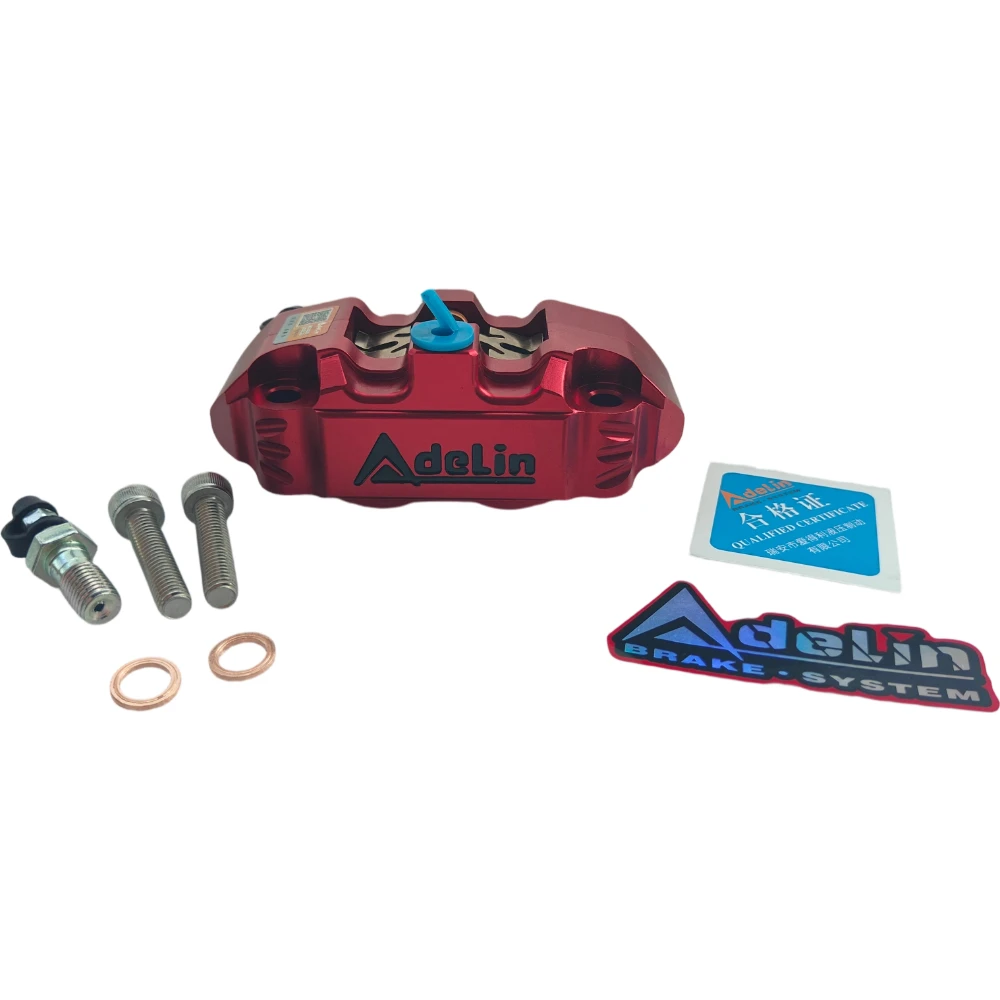CNC Adelin ADL-14 Four Piston Brake Caliper 82mm Radial Mount Small Radiation Disc Brake Caliper For Pitbike Yamaha Honda RSZ view 5