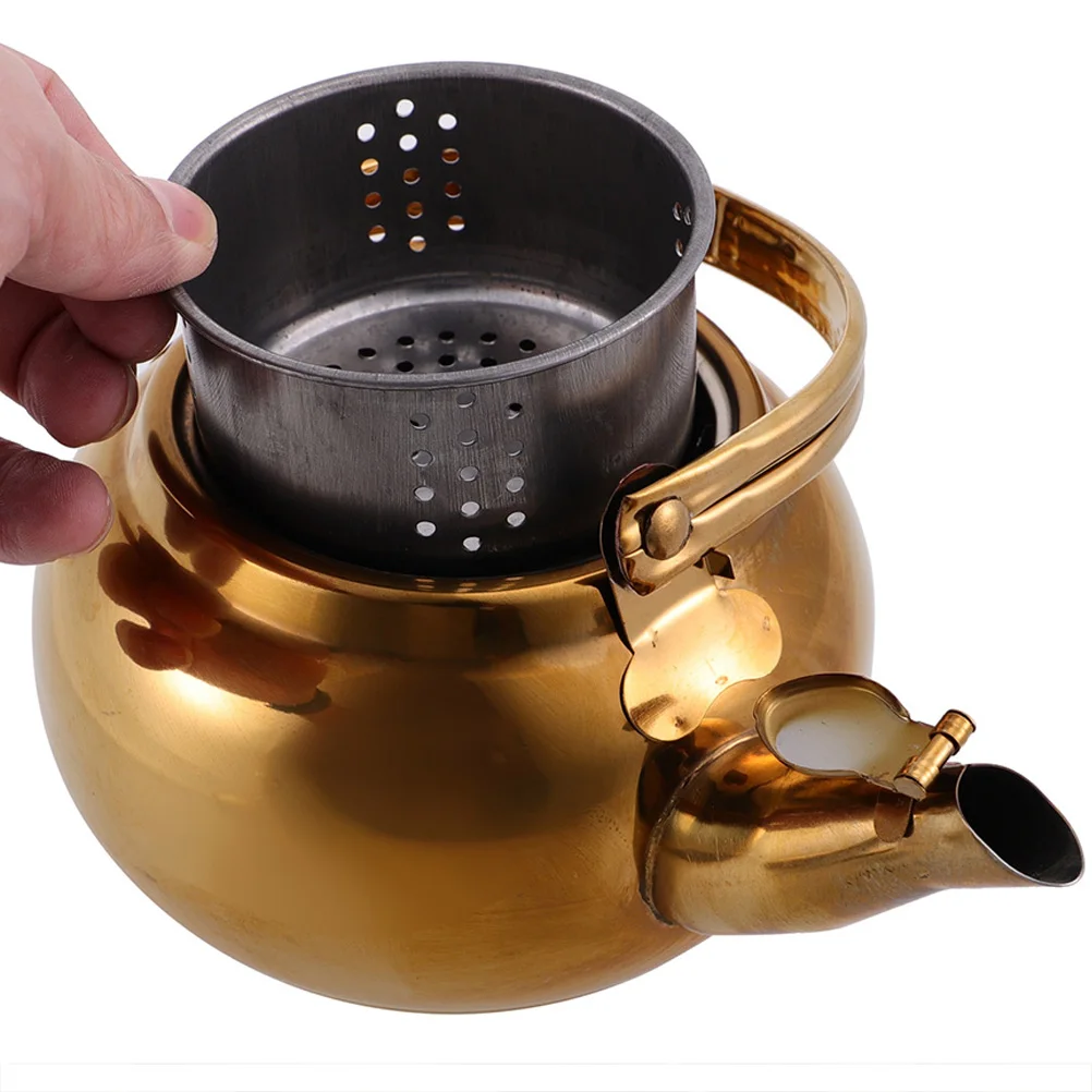 

Stainless Steel Teakettle Safe Heating Water Kettle Suitable Induction Electric Gas Stove Travel Size Household Kitchen