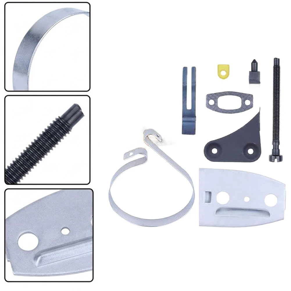 6 Component Chainsaw Brake Band Kit for Models 503152101 501768801 Includes Brake Control Spring Muffler Bracket