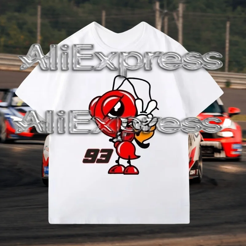 

2025 New Short-sleeved T-shirt Men's and Women's Versatile MotoGp Mark Marquis Fans Men's Short-sleeved T-shirt Moto T-shirt