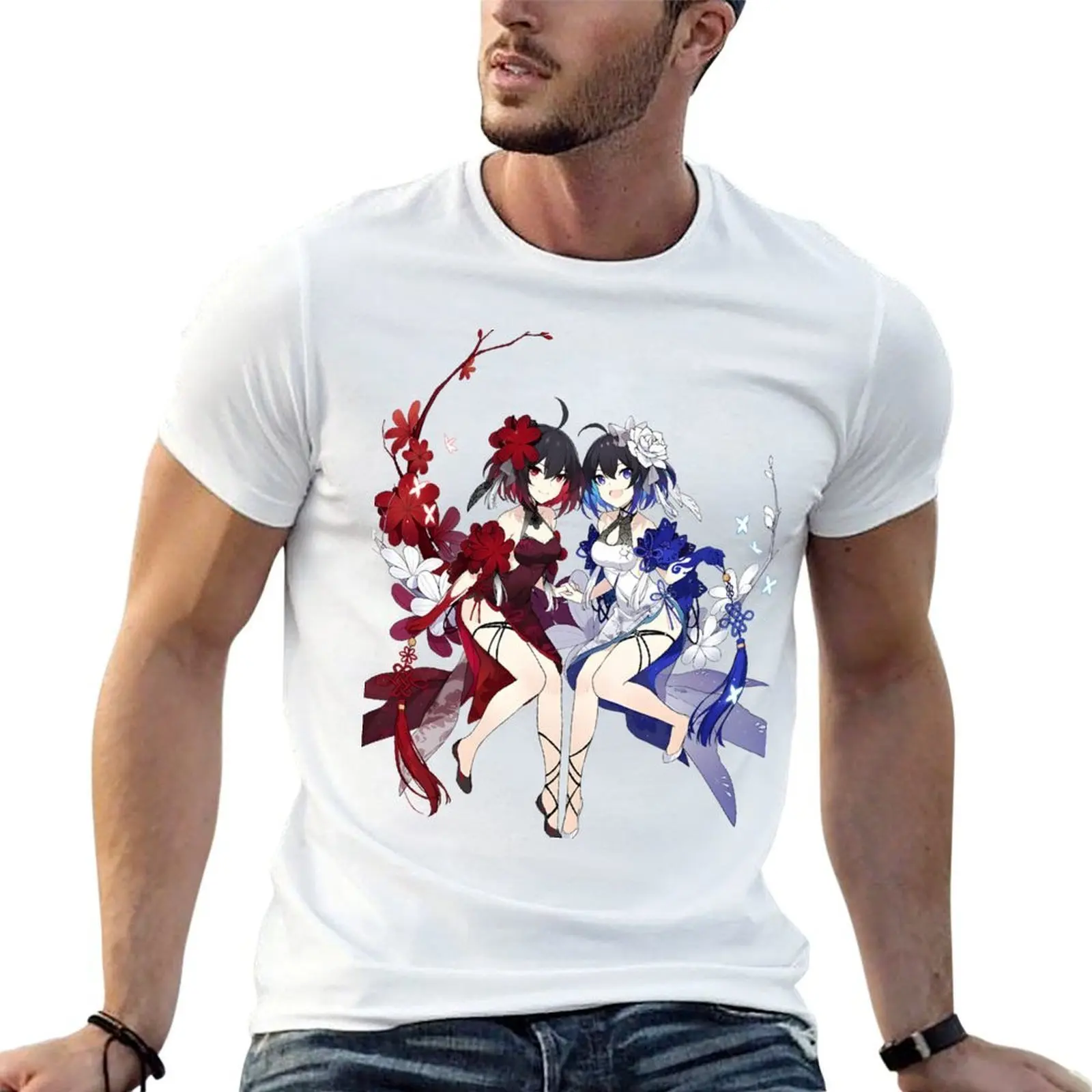 Honkai Impact 3rd Seele Vollerei Doubled Bliss T-shirt décontracté à manches courtes pour les vacances