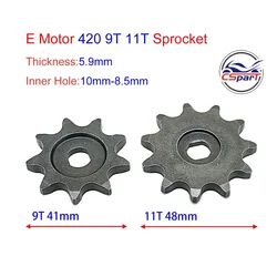 9 11 Tooth 9T 11T 420 Oval 10MM Razor EVO IZIP Gear Sprocket 500W 800W 1000W Scooter Motor