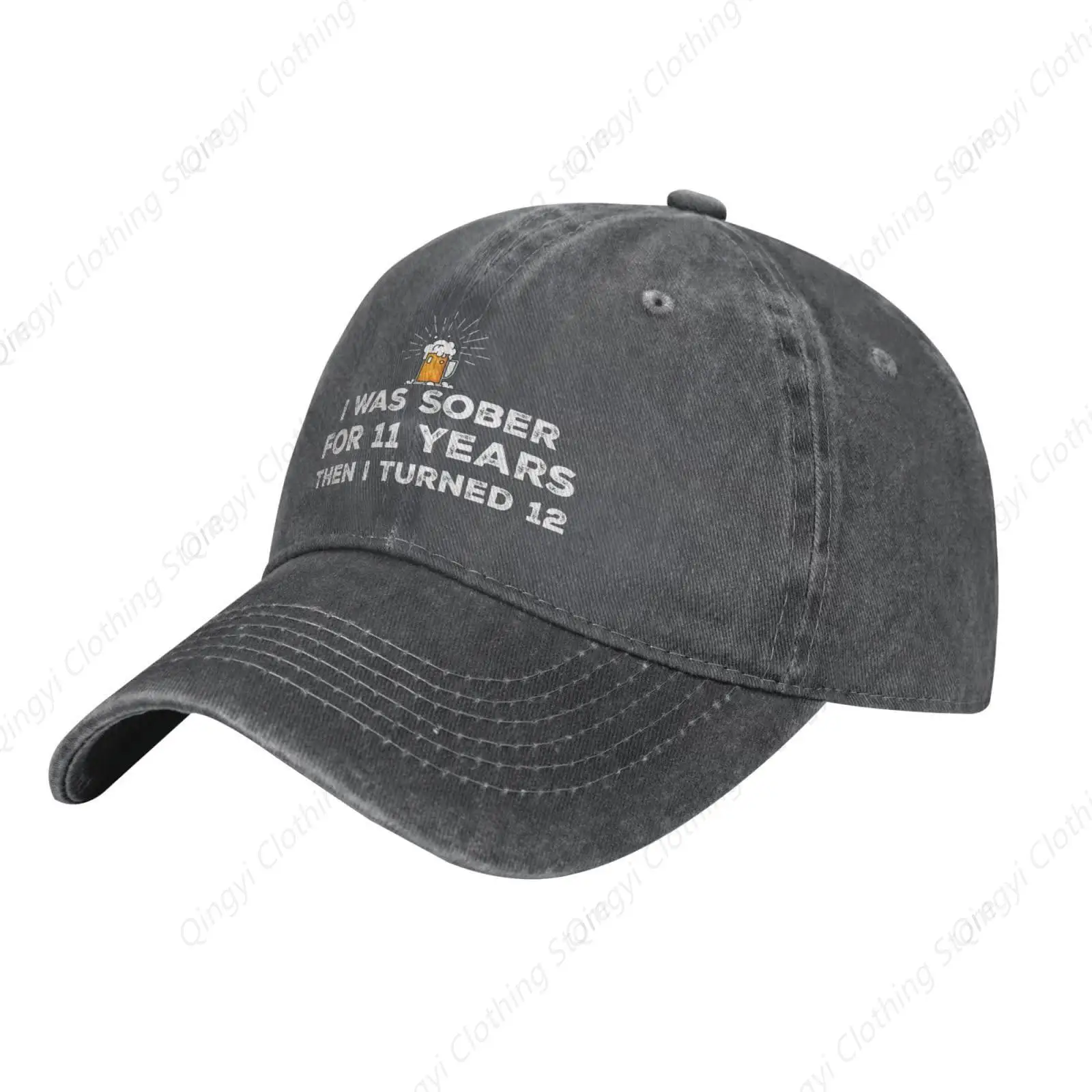 Funny Hat I was Sober for 11 Years Then I Turned 15 Hat for Men Baseball Hat Trendy Hat Deep Heather