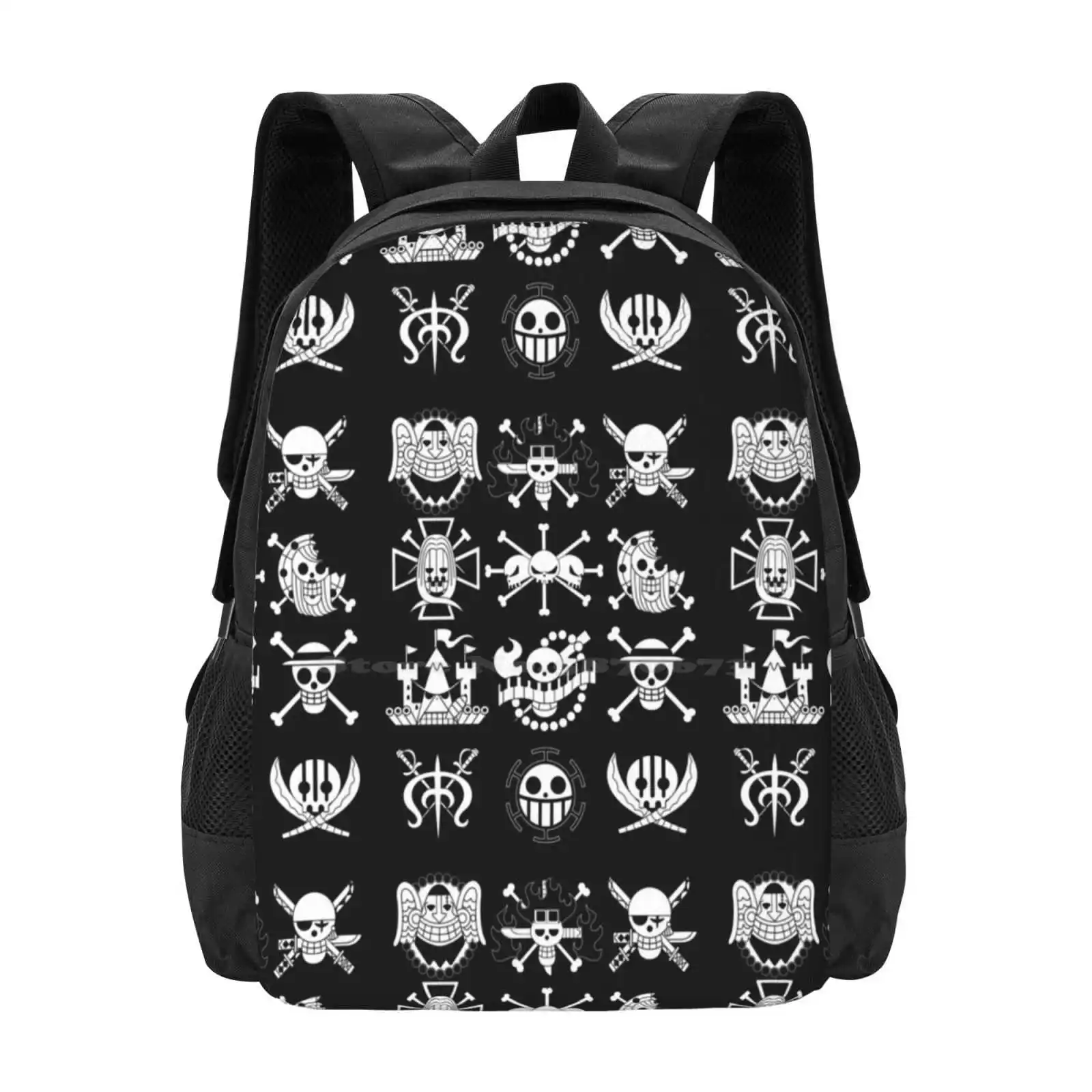 Worst Generation Jolly Roger 2 Hot Sale Schoolbag Backpack Fashion Bags Mugiwara Jolly Roger Flag Skull Boshi Straw Hats