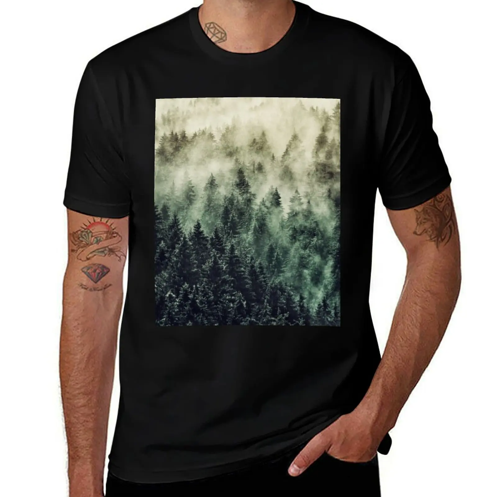

Everyday // Gimme Some Fetysh Of A Misty Foggy Fall Wilderness Forest Covered In Magic Fog T-Shirt