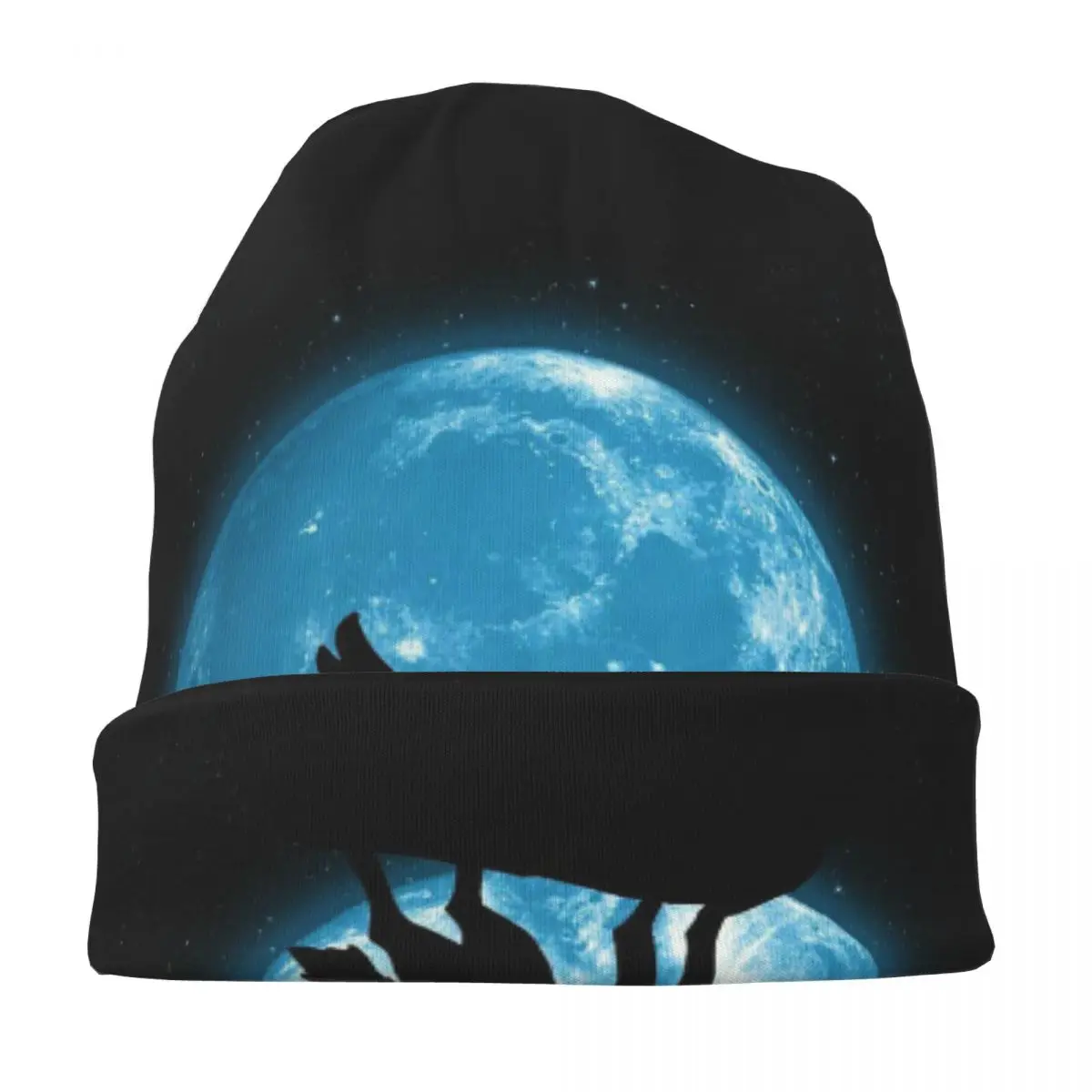 Animal Wolf Men Women Adult Beanies Caps Knitting Bonnet Hat Warm Fashion Autumn Winter Outdoor Skullies Hats view 4