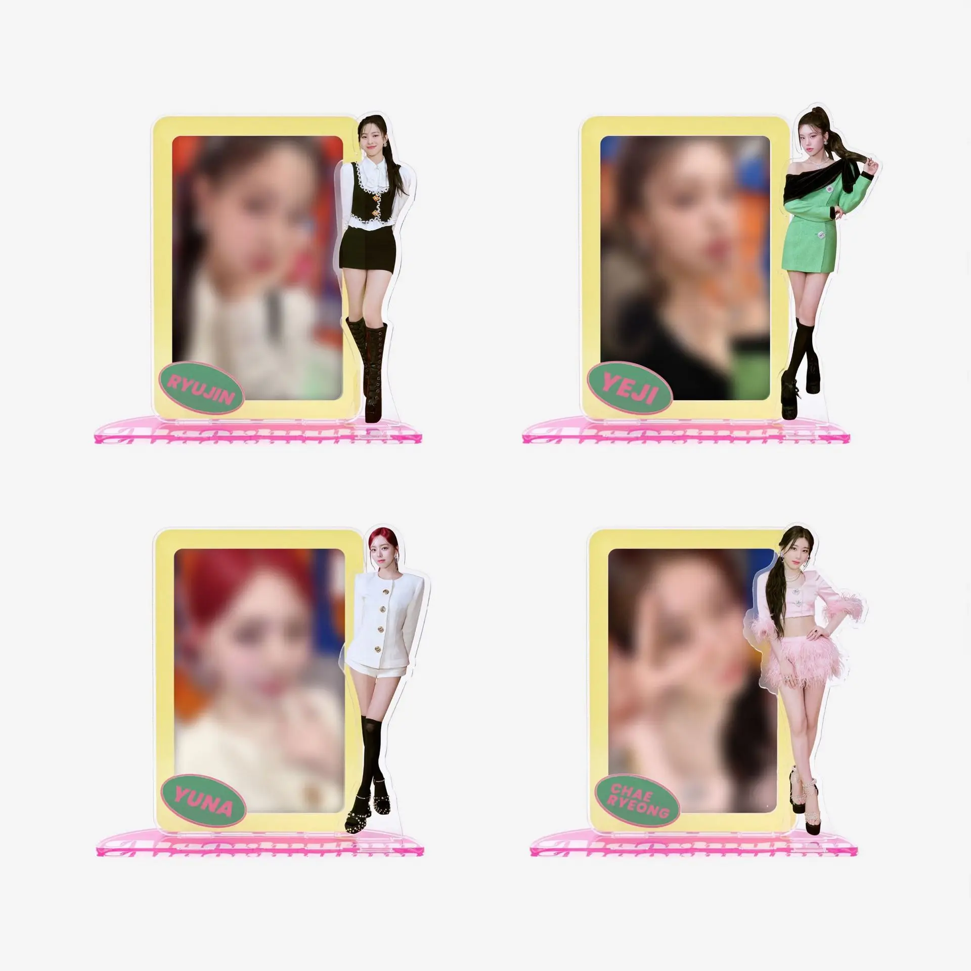 

Kpop ITZY Figure Standee Album Algorhythm Stand-up Sign Yeji Lia Ryuji Chaeryeong Yuna Humanoid Standing Sign Desktop Decoration