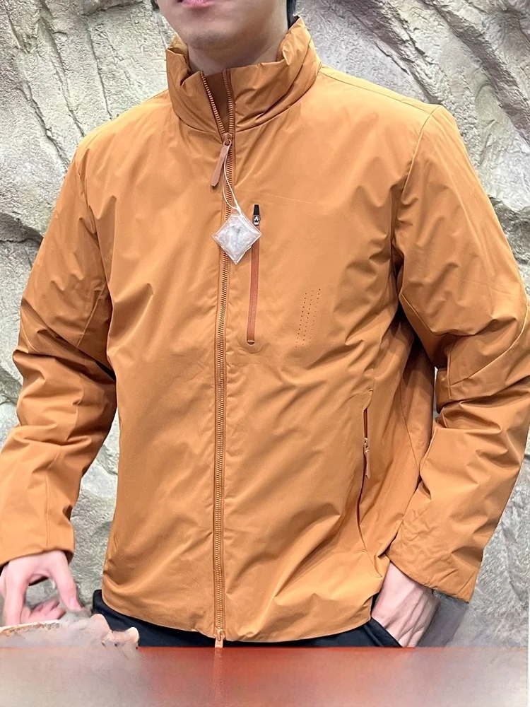 

Outdoor Men's aphene High-Tech Waterproof Windproof down Jaet Autumn Winter Warm Functional Faion Polyester Fiber Long ...