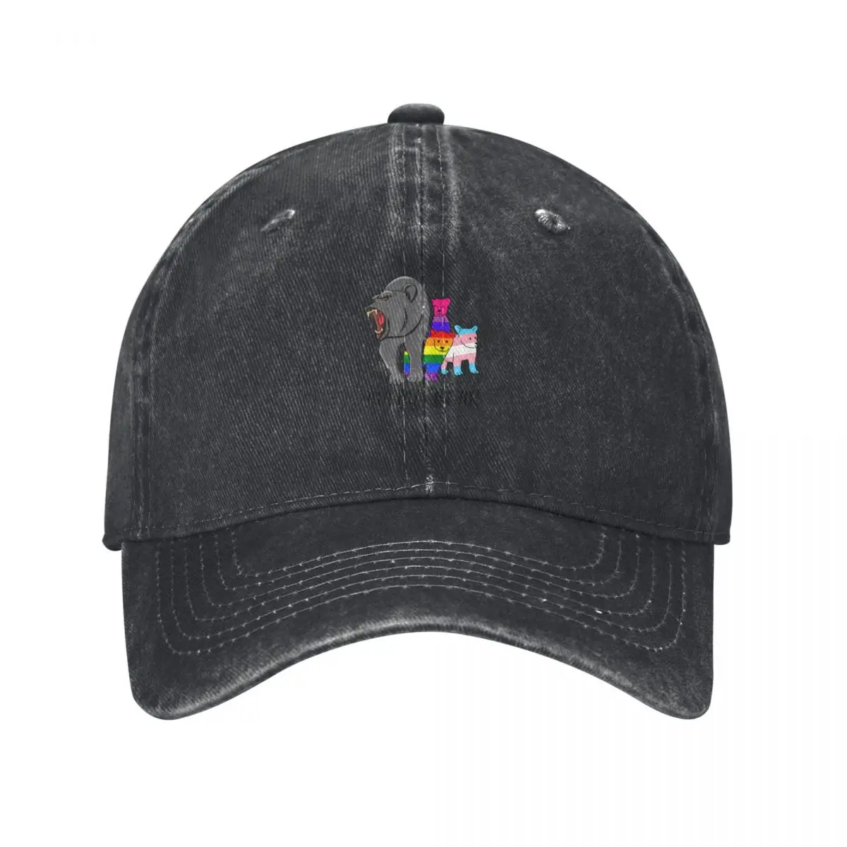 Mama Bear Bisexual Transgender LGBTQ Pride Flags Baseball Cap Custom Cap Sun Cap Fashion Beach Hats For Men Women's