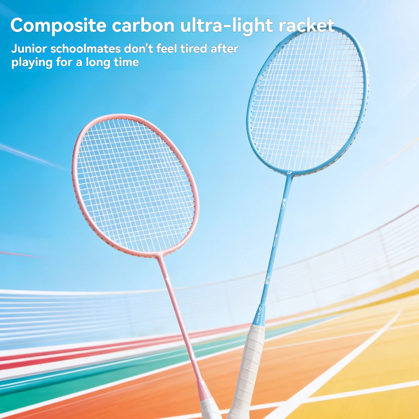 

Ultra-lightweight Carbon-aluminum Alloy Badminton Racket High-bounce, Durable Racket for Beginners Outdoor Badminton Rackets