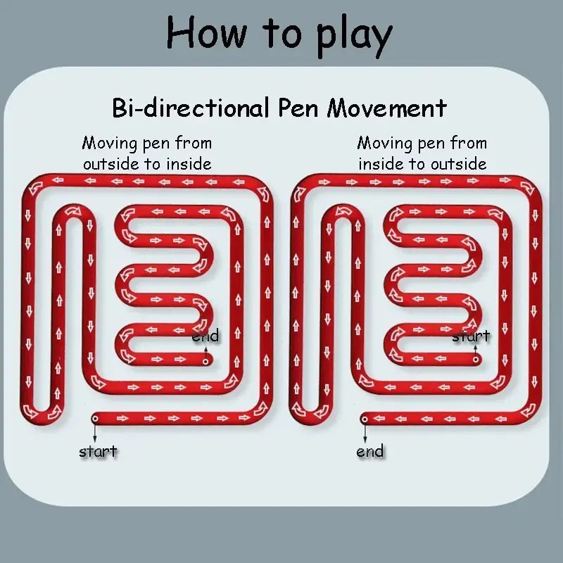 1 Set Left And Right Brain Development Toy Pen Trajectory Training Hand Brain Coordination Puzzle Early Education Teaching Aids