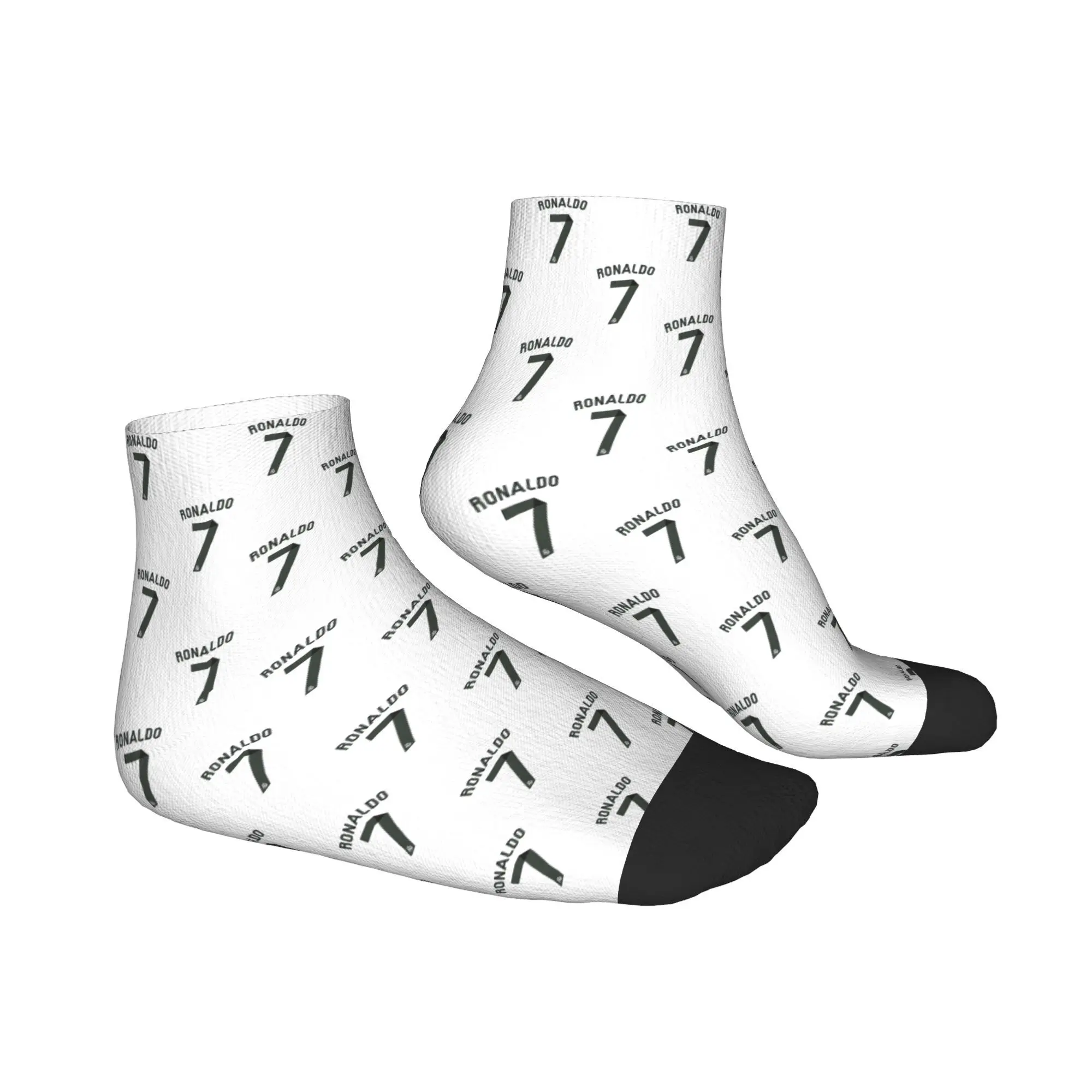 جوارب كريستيانو رونالدو Cr7 5 جوارب هاراجوكو فائقة النعومة لجميع المواسم هدية عيد ميلاد للجنسين #2