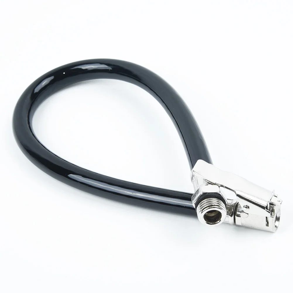

Motorcycle Car Inflator Hose Rubber Spare Parts Tool Auto Automobile Clip Chuck Fitting Lock on Pressure Meter