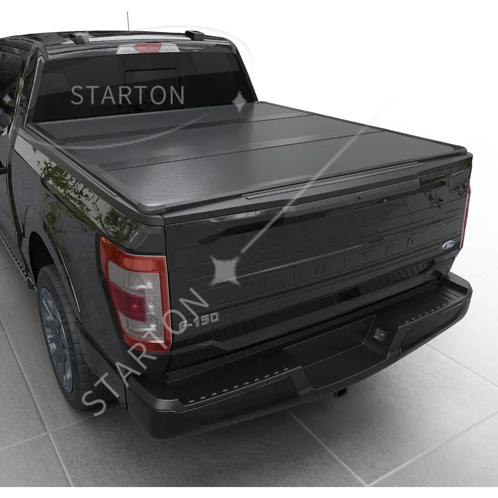 Truck Bed Tonneau Cover Compatible with 2015-2025 Ford F150 | F150 Lightning 5.5ft Bed (66