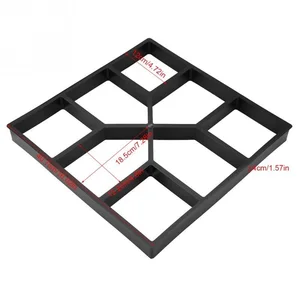 Jardim Plastic Plastic Mold, Patio, Pass Path, DIY Paving Cement Road, Home Runner Tool, Concrete Mold, DIY 10 Main Sales Mold for Concrete - №10
