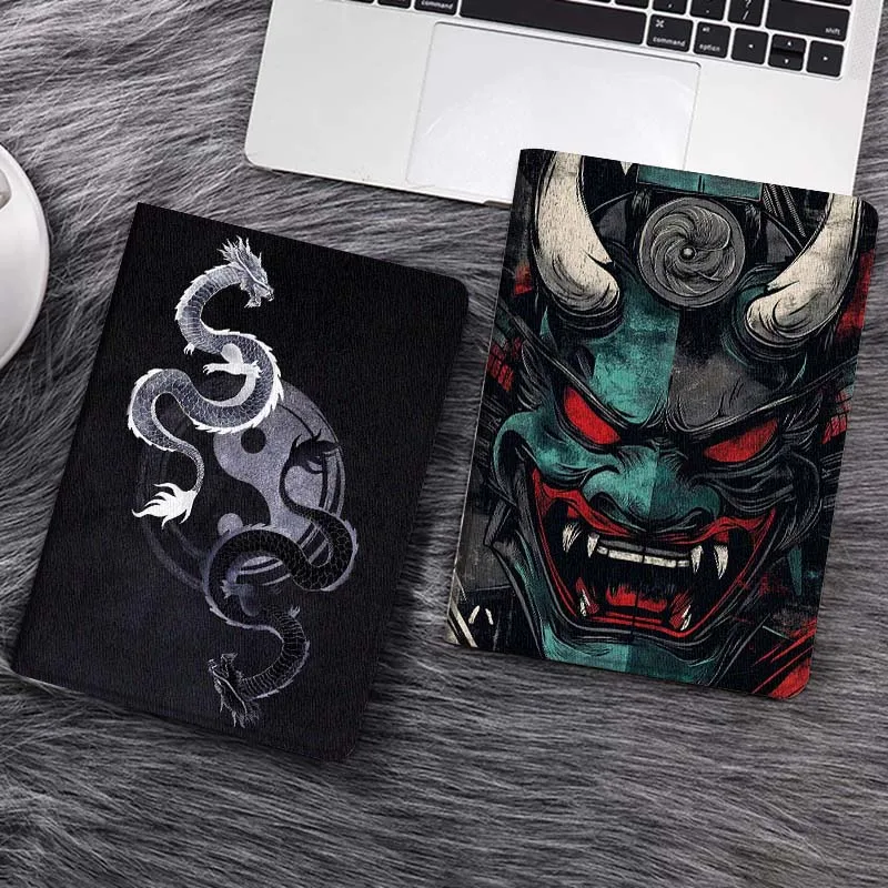 

Yin Yang Dragon Pattern Tablet Case For Samsung Tab Galaxy S6 S11 A A7 A8 A9 A11 10.1 10.4 10.5 Plus Lite Gift