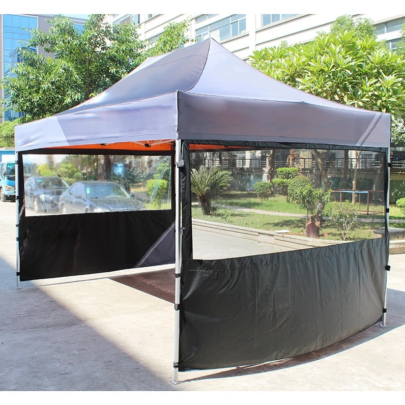 qm-Campertent Custom Logo Printed Trade Show Tent 600D Oxford Polyester Square Aluminum Frame UV Protection Flame Retardant！