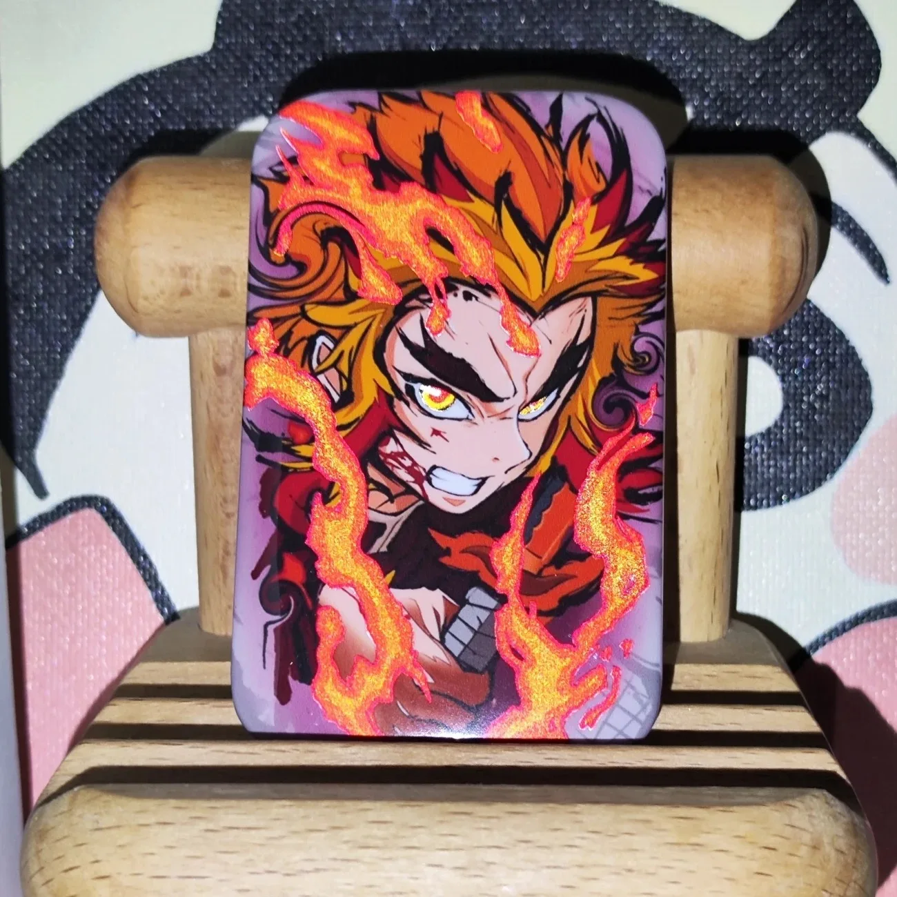 Ghost Slayer Blade: barra riflettente attorno al corpo umano, farfalla purgatoria No Ichiro Tomioka Yoshitomo Bar, pendente in miglio