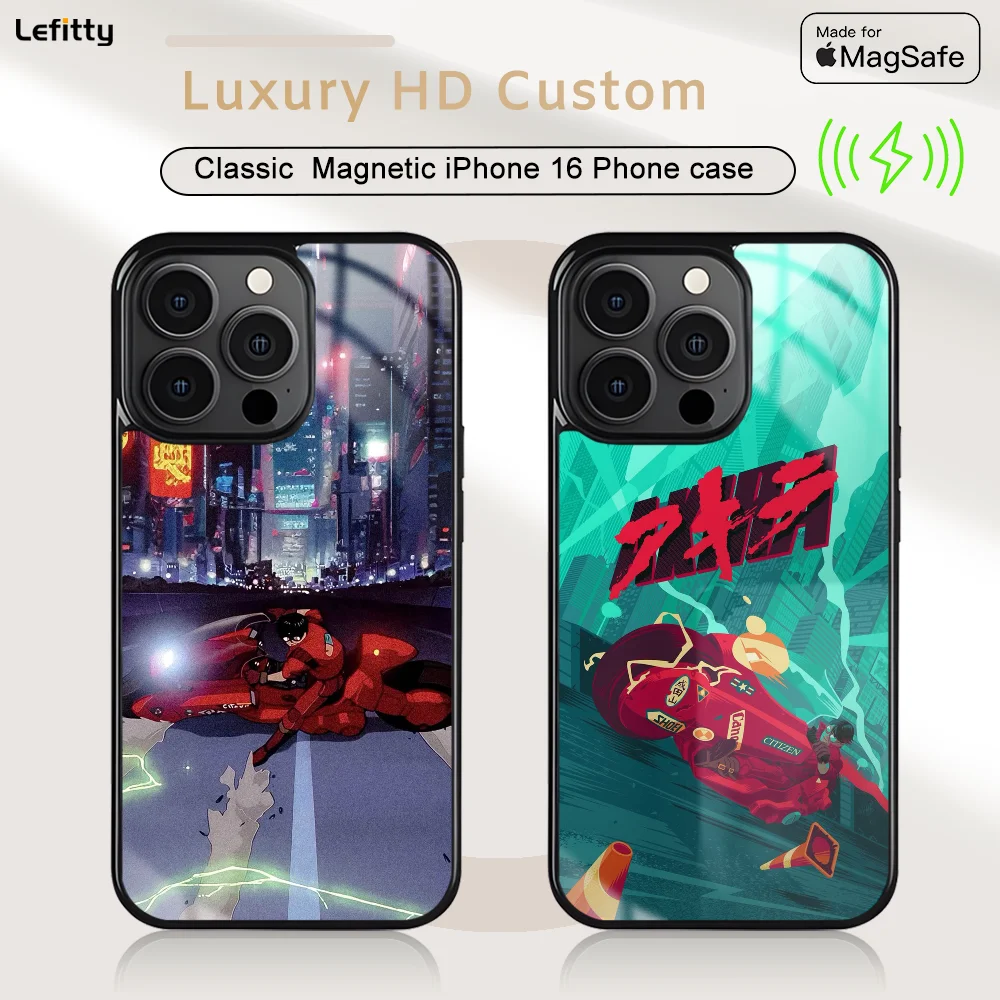 

Retro Japan Anime A-Akira Phone Case For iPhone 16 15 14 13 12 11 Pro Max Plus Mini Magnetic Magsafe Wireless Charging Cover