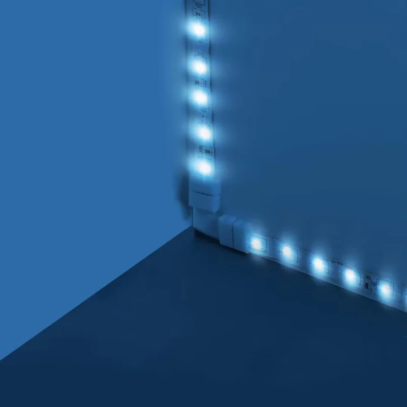 موصل LED، 10 قطع L-Boards 20 قطعة مشابك توصيل 4 سنون، مناسبة 4 دبابيس متعددة 10 مم أضواء شريط LED #5