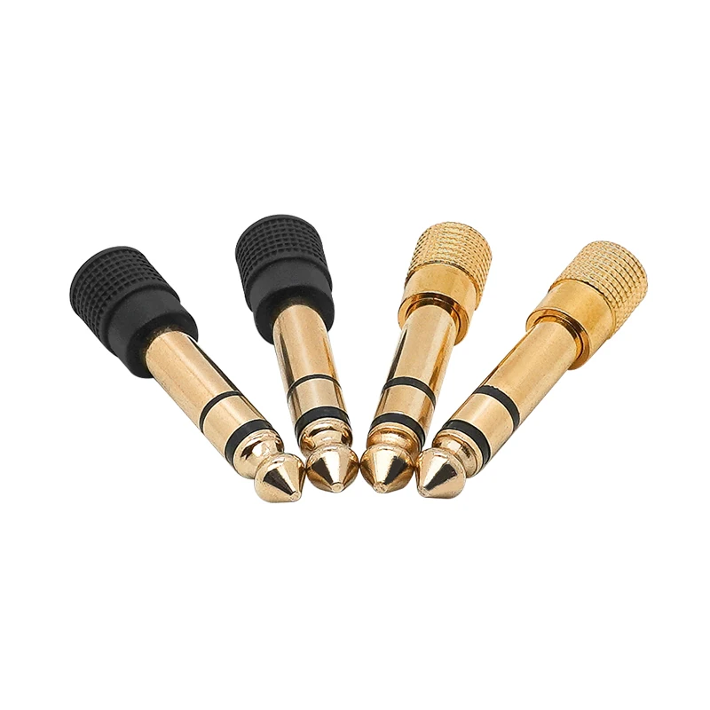 1pcs Stereo Headphone Audio Adapter Plug 3.5mm Jack to 6.5mm Gold Plated Speaker Microphone Audio Connector