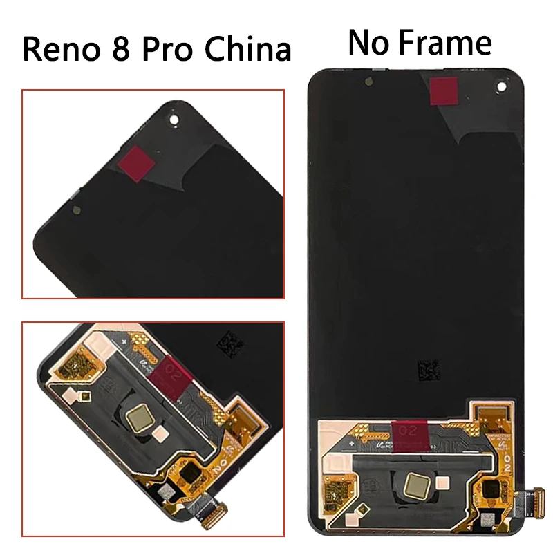 AMOLED For Oppo Reno8 Pro 5G CPH2357 LCD Reno 8 Pro (China) PGAM10 Display Touch Screen For Reno 8Pro+ Plus PFZM10