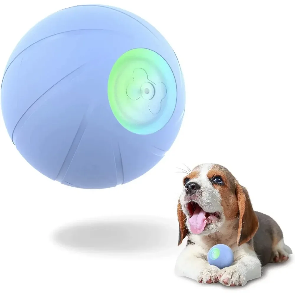 

Smart Interactive Dog Toy Ball,Automatic Moving Bouncing Rolling Ball for Small Medium Breeds Dogs,Durable Natural Rubber