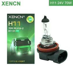 XENCN H11 Origianl 24V Halogen Lamp 70W 3200K Off Road Standard HeadLight Truck Bulb OEM Quality Yellow Auto Fog Light, Pair