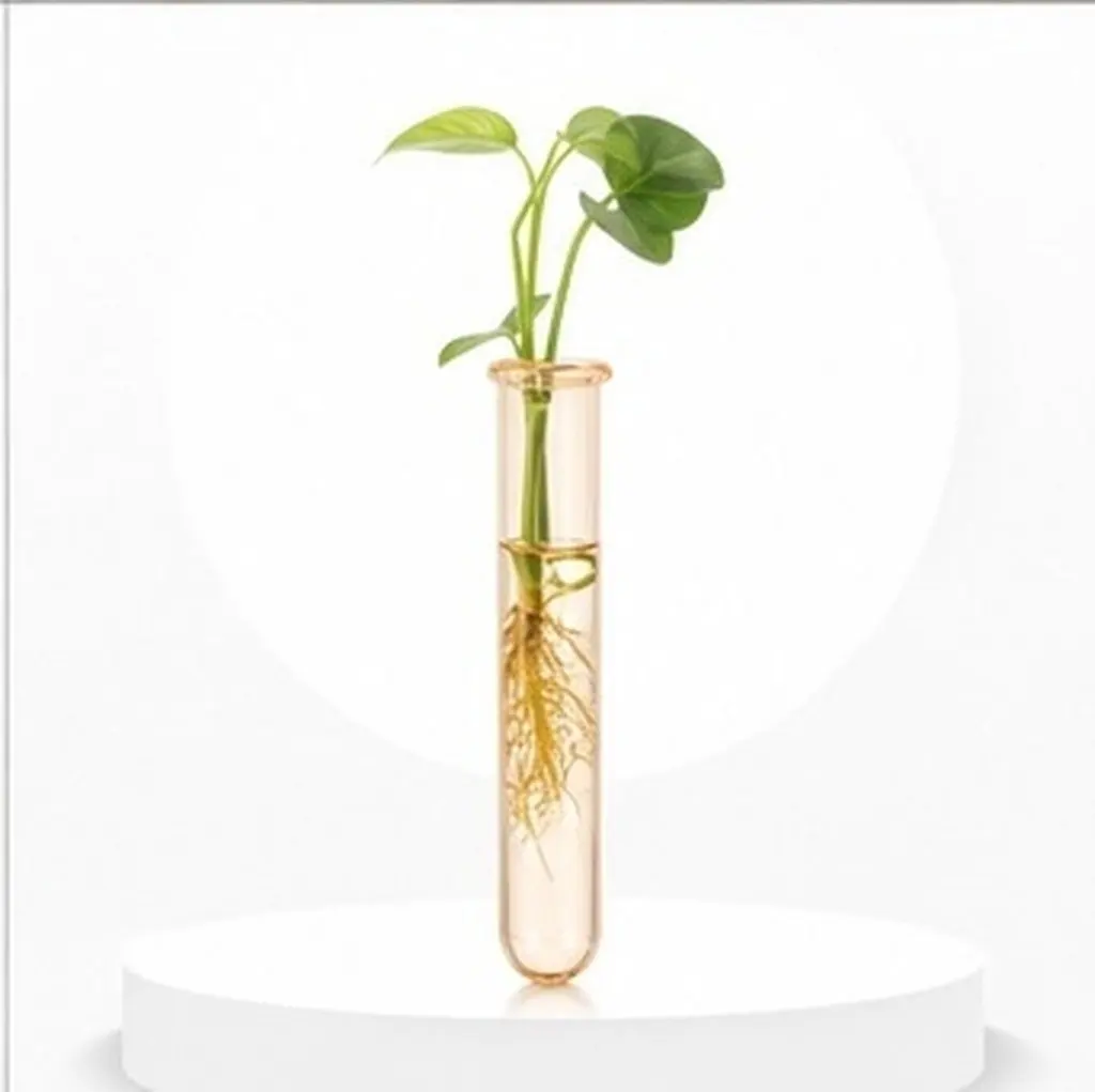 6Pcs Hydroponic Flower Vase Test Tubes Transparent Plastic 12Cm Propagation Station Desktop Planter Floral Tube Holder Home