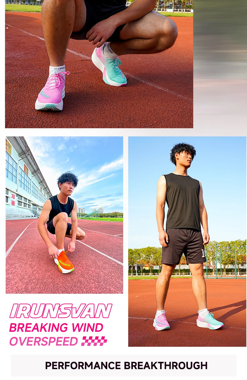 IRUNSVAN HEAT 3.0 Herren Leichte Laufschuhe Atmungsaktive Mesh-Sneaker Stoßdämpfend Rutschfest Weiche Sohle Vielseitig für Fitness – Detail 12