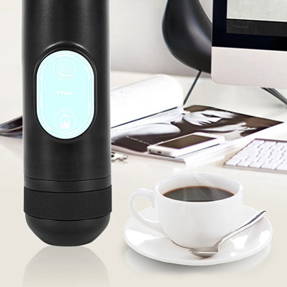 Di Động Điện Máy Pha Cafe Mini Sạc Cà Phê Xe Du Lịch Ngoài Trời Tự Động Pha Espresso Nghi Lễ Cà Phê 70Ml USB