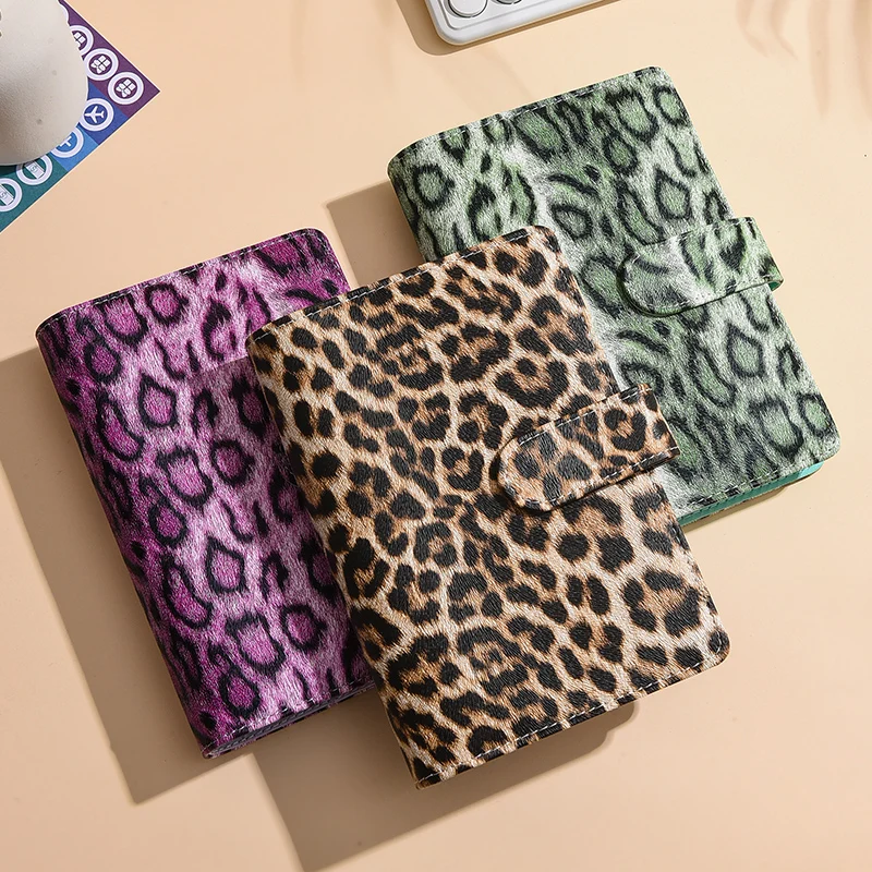 Nowy A6 Vintage Leopard Print Okładka Planer Budżetu Pieniężnego Segregator DIY Okładka Notatnika Dziennik Agenda Planer Papierowa Okładka Szkolna — zdjęcie produktu 4