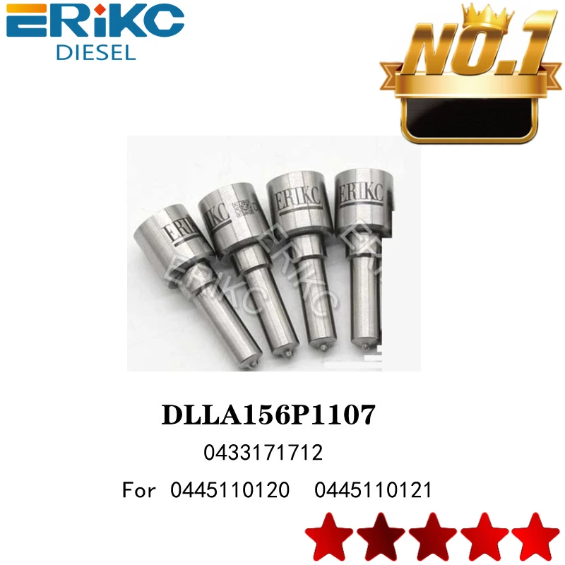 

ERIKC 4 шт. DLLA156P1107 Топливная форсунка DLLA 156 P 1107 OEM 0 433 171 712 для 0 445 110 0 201 445 110 202