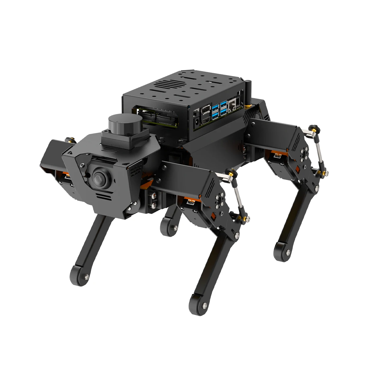Hiwonder ROSPug Intelligent Electric Mechanical Quadruped Robotic Pet STEM Toy Python Programming Educational Smart Robot Dog