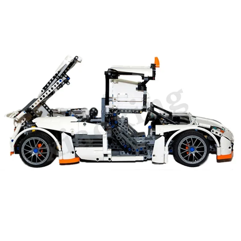 Nieuwe MOC-2811 Roofdier Super Sportwagen Racen 1797Pcs Gesplitste Bouwsteen Model Volwassen Interesse Jongen Onderwijs Speelgoed Cadeau