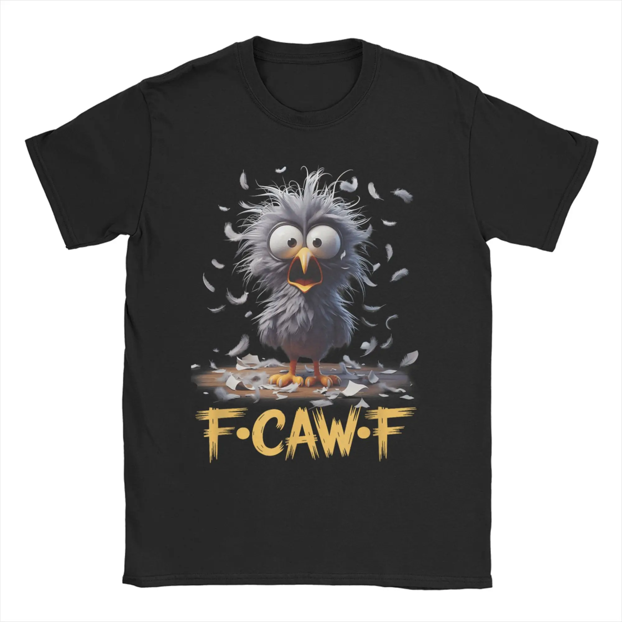 

F-Caw-F Eagerlys T Shirt Men Women's 100% Cotton Funny T-Shirt Round Collar Cartoon Humor Tee Shirt Short Sleeve Tops Gift Idea