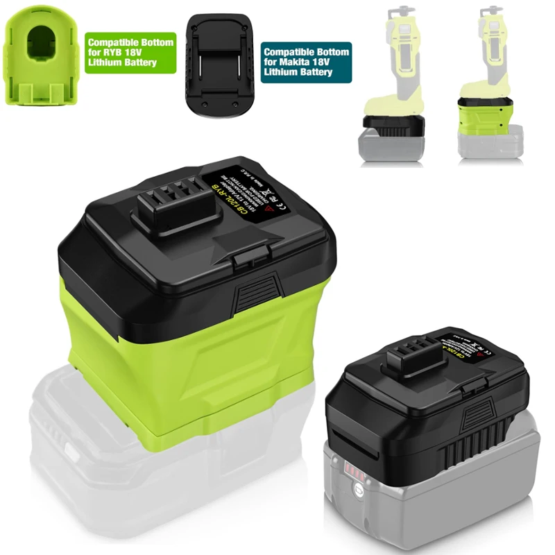 

Battery Adapter Converter for Ryobi for Makita18V Li-ion BatteryTo for Ryob12V Power Tool Drill Use Power Tool Accessories