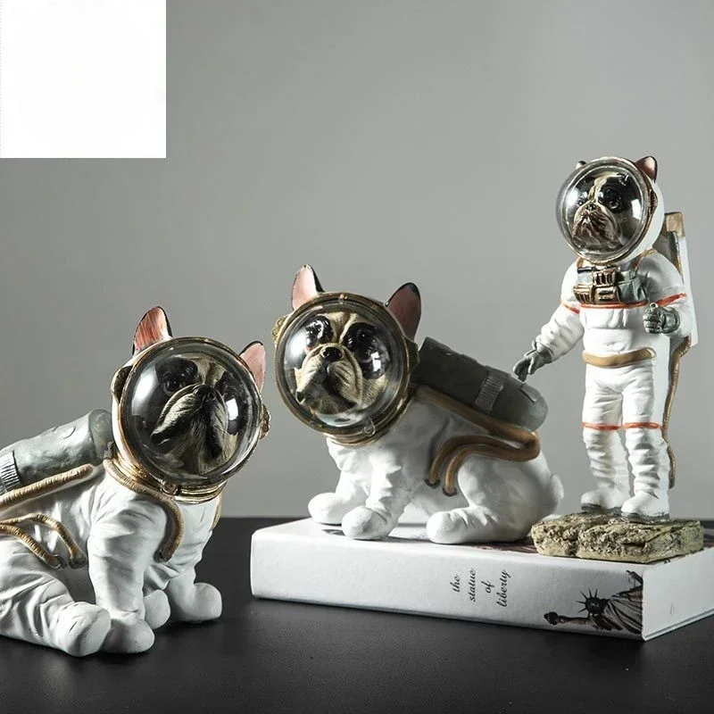 Cheap Simple Home Creative Space Dog Model Nordic Lying Space Living Room Crafts Resin Decoration Home Decor Gift Hot S