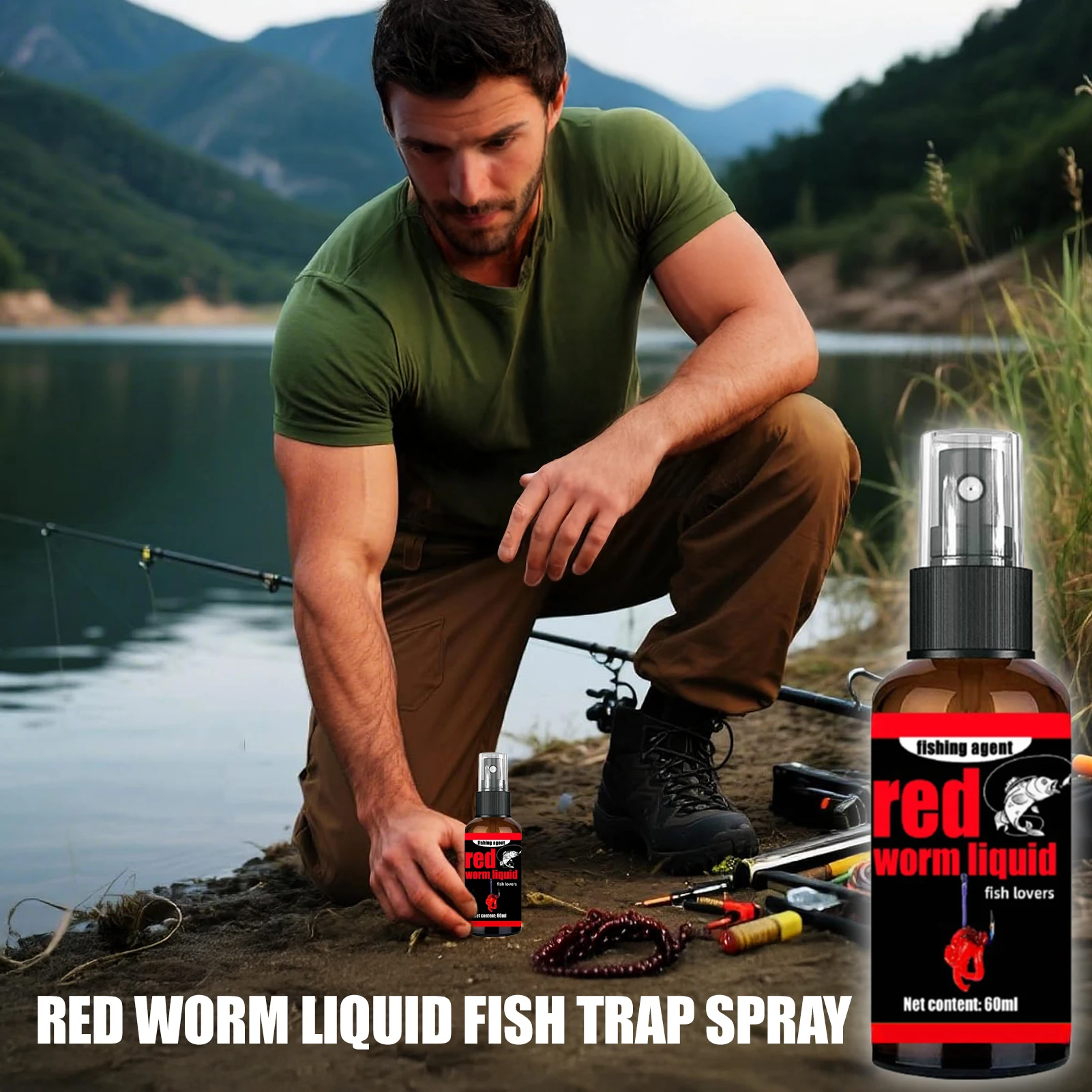 

Fish Attractant Spray For Carp Crucian Fishing With Strong Odor Liquid Bait Powerful Fish Lure Outdoor Fishing Accessories 60ml