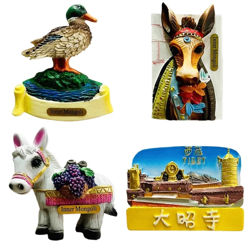 

Tibet Inner Mongolia Fridge Magnet Message Board Decorative China Travel Souvenir Refrigerator Sticker Home Kitchen Decor Gift