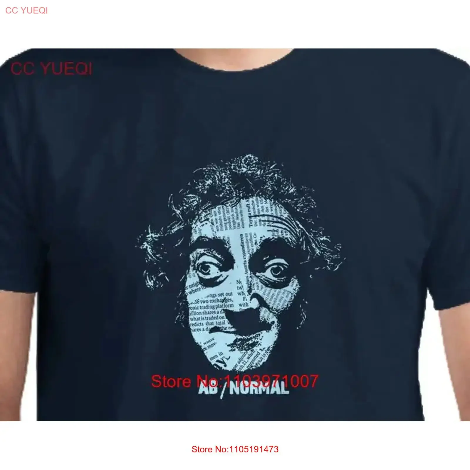 AbNormal T shirt Marty Feldman Young Frankenstein Igor Funny for Cinema Lovers Silkscreen Hand Cotton tee Men's vintage Washed