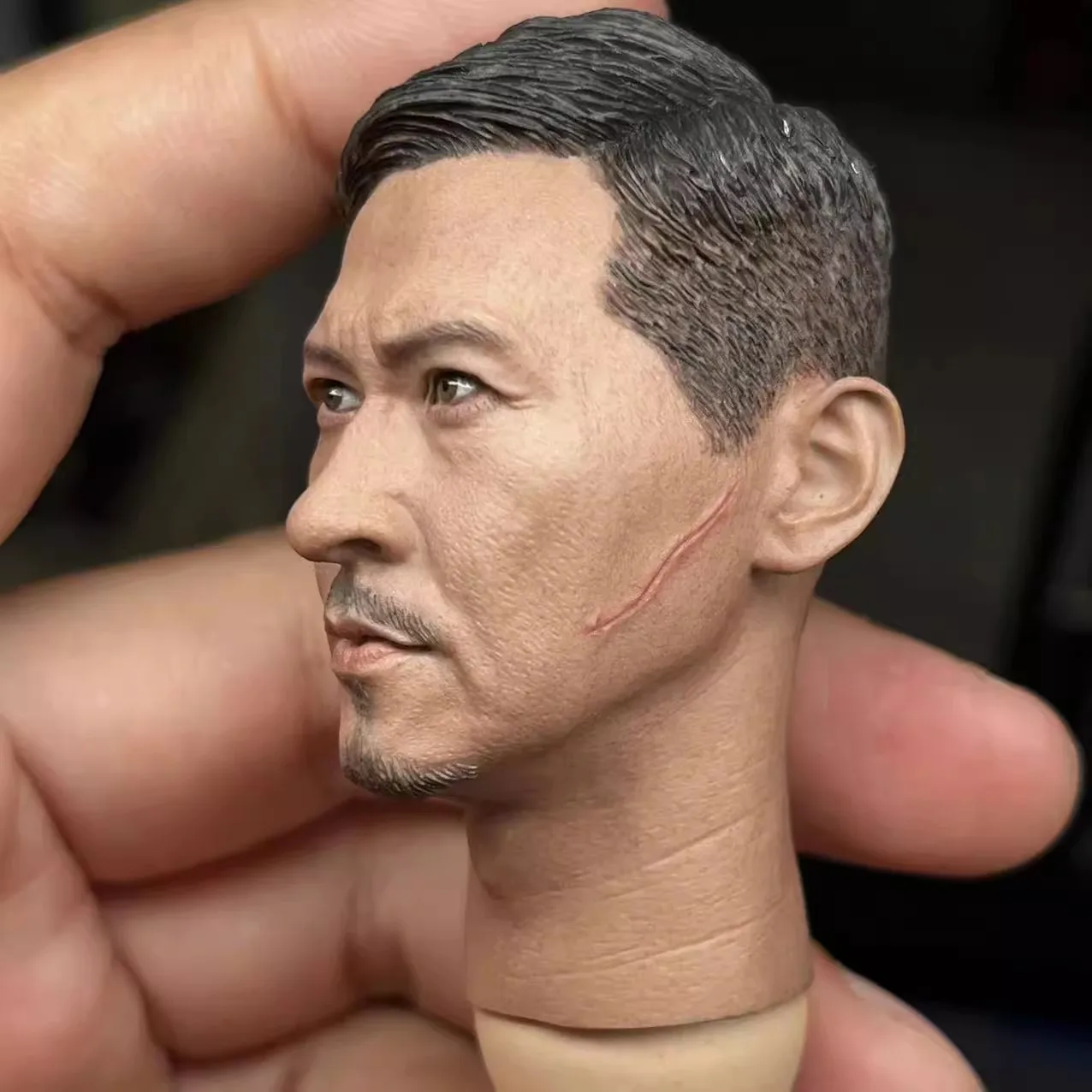 1/6 스케일 유명 스타 Nick Cheung 헤드 모델 남성 헤드 스컬 레이트 12''Figures Body DIY 액세서리