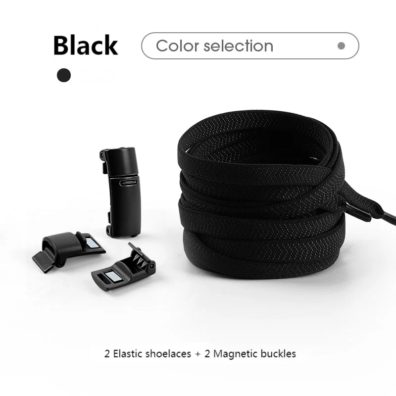Magnetverschluss-Schnürsenkel ohne Bänder, bunte elastische Schnürsenkel, Sneakers, ohne Krawatte, Schnürsenkel für Kinder und Erwachsene, flache Schnürsenkel, Gummibänder